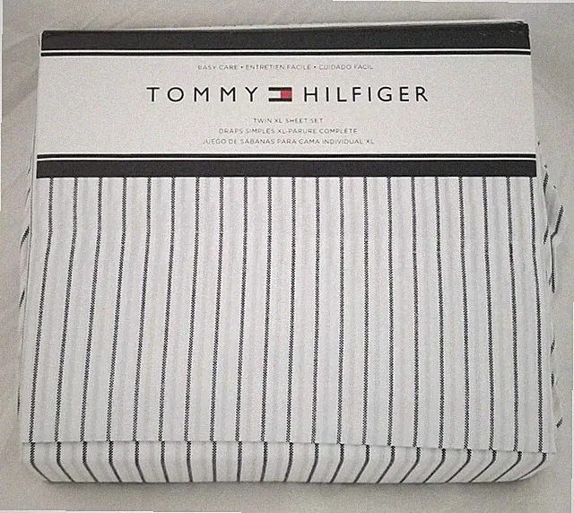3 pc Tommy Hilfiger Stripe Twin XL Sheet Set NIP