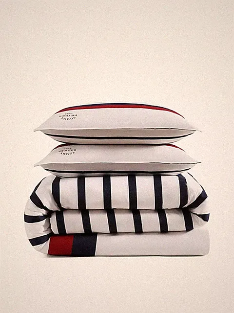 Tommy Hilfiger Classic Stripe Duvet Set Full/Queen NIP