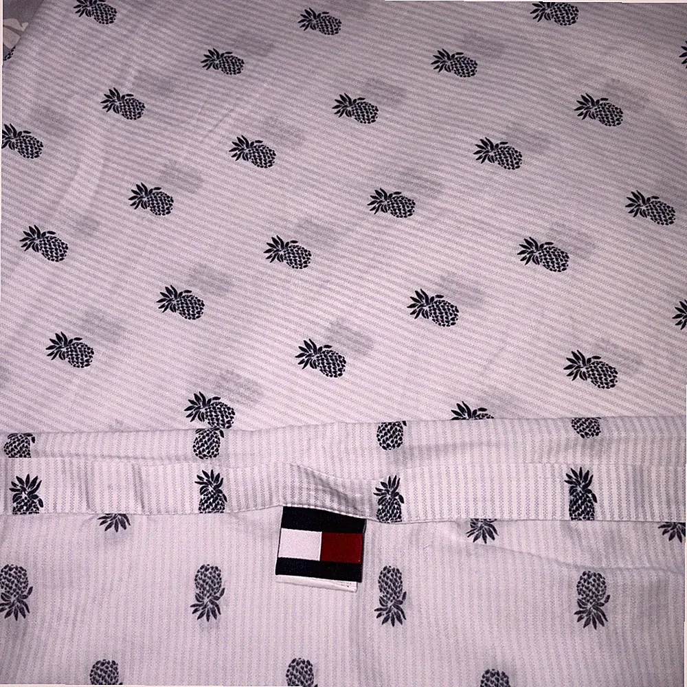 Tommy Hilfiger Full sheet set White Navy Novelty
