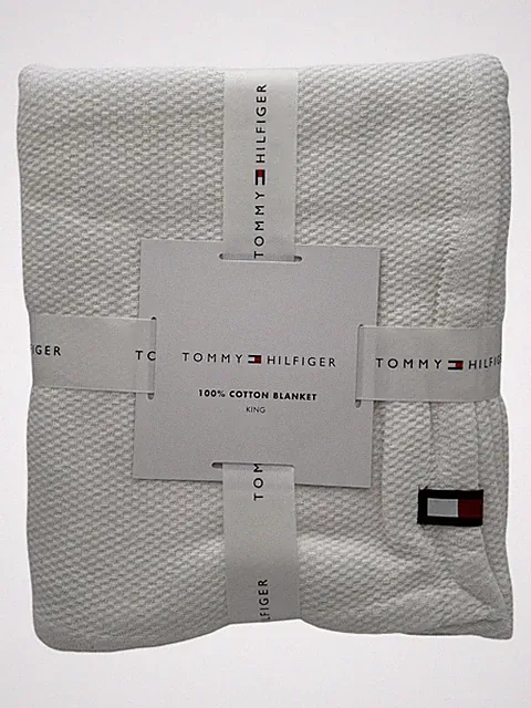 Tommy Hilfiger King Blanket White