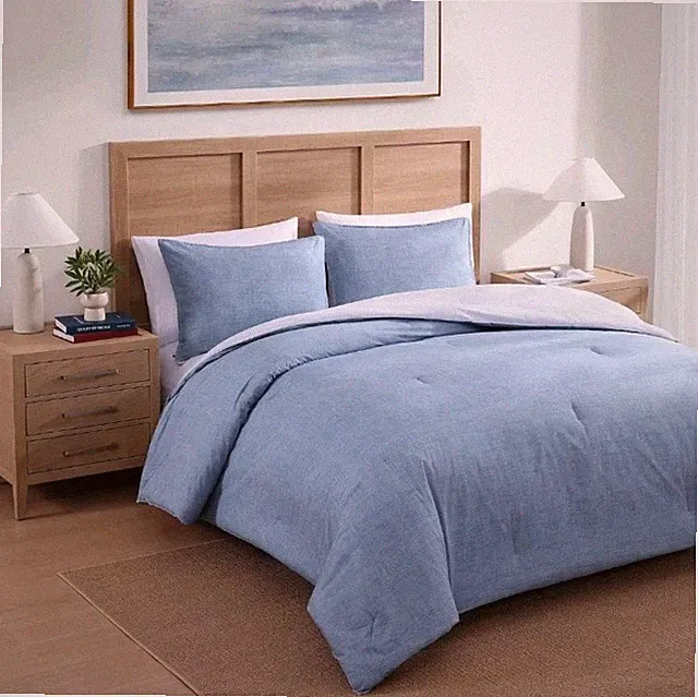 Tommy Hilfiger - king Duvet Cover Set, (Medium Blue)
