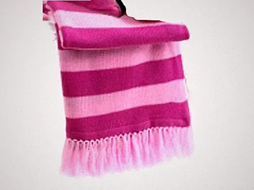 Tommy Hilfiger KNIT THROW blanket PINK STRIPES ~ NEW Pamela
