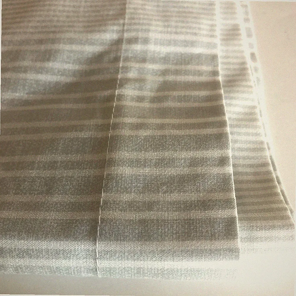 Tommy Hilfiger Pillow Shams Crisp Blue Gray Striped Ticking Set of 2 Standard