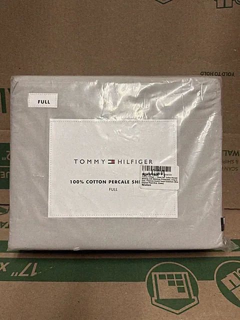 Tommy Hilfiger - Queen Size Sheets Set, Crisp & Tailored Cooling Sheets