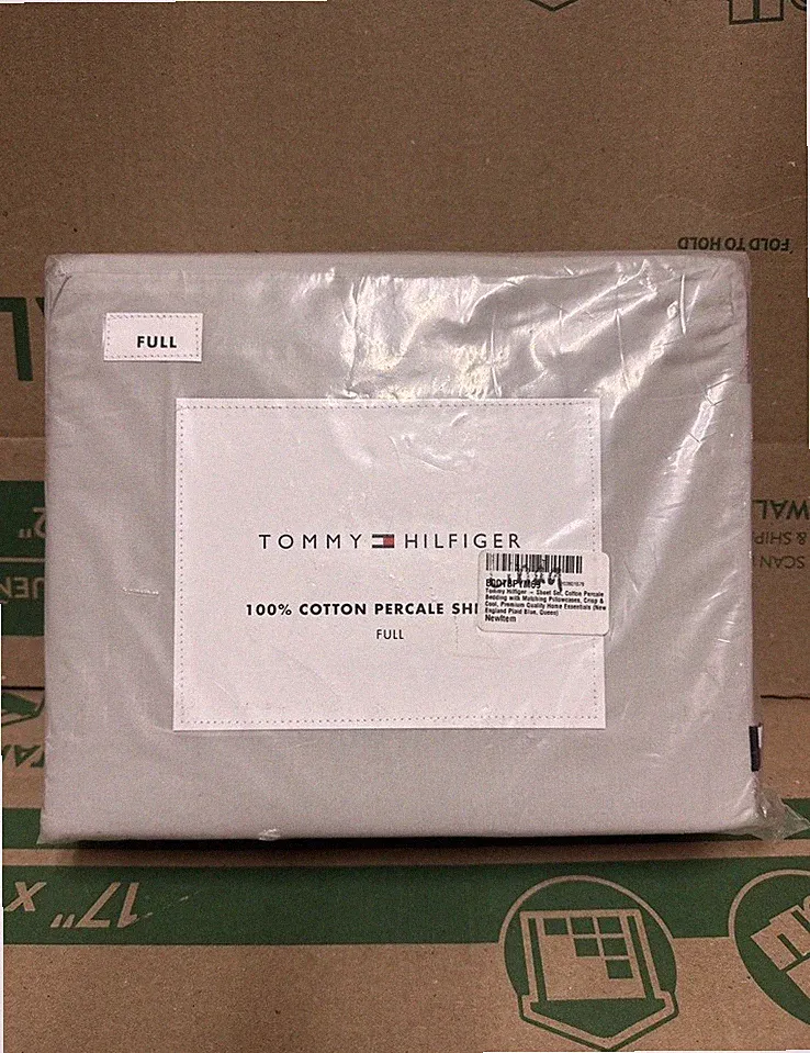 Tommy Hilfiger - Sheet Set, Cotton Percale Bedding with Matching Pillowcases