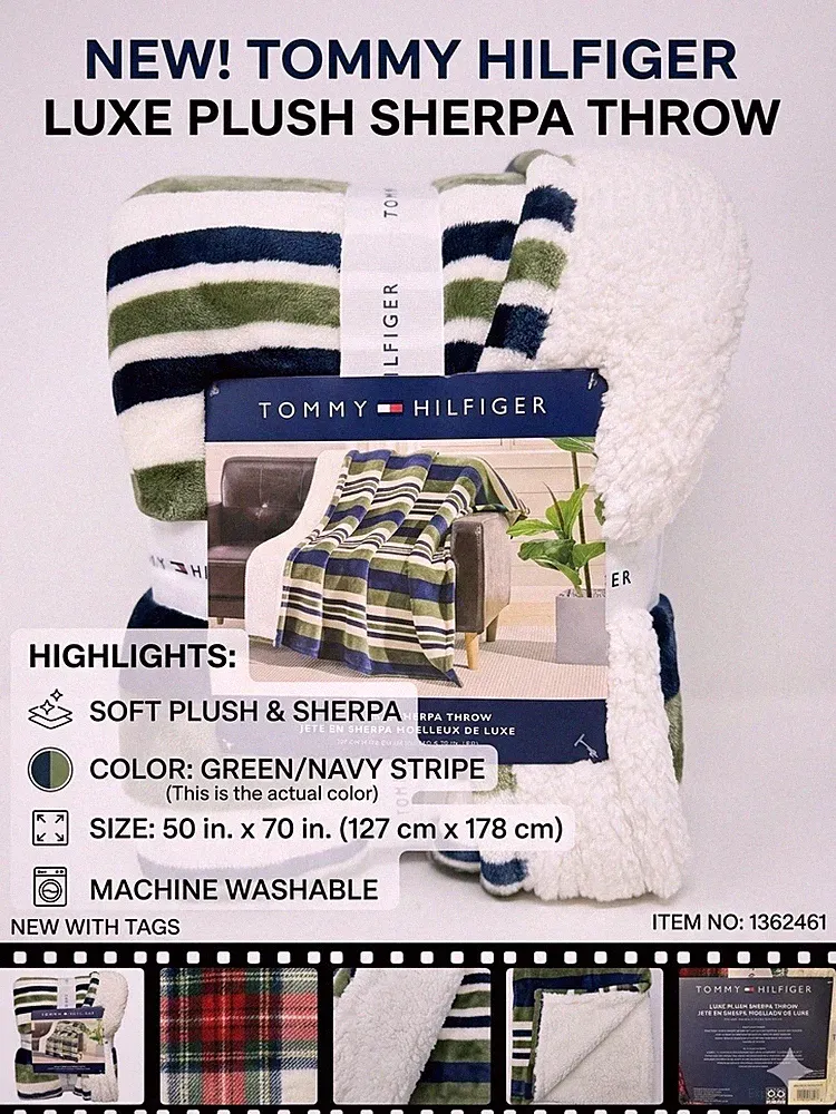 tommy hilfiger throw blanket