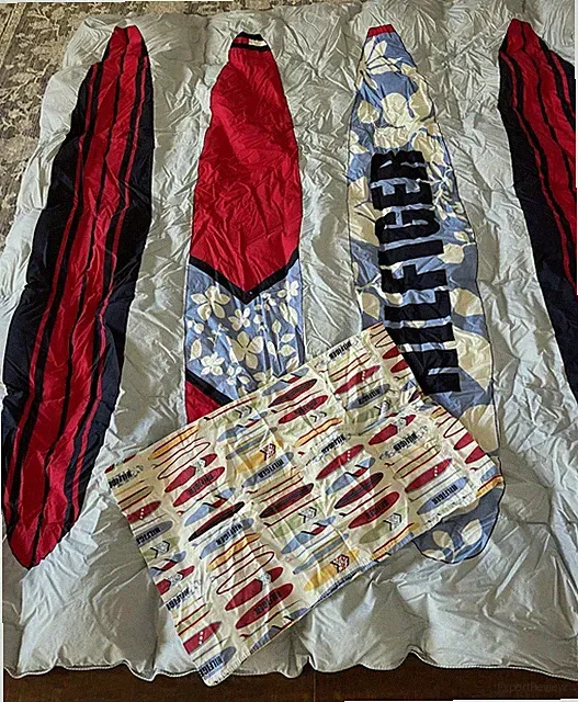 Vintage Tommy Hilfiger Surfboard Comforter Bedspread Twin Full Set Surf Retro